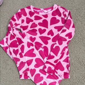 Cat & Jack Pink Heart Pajama Set